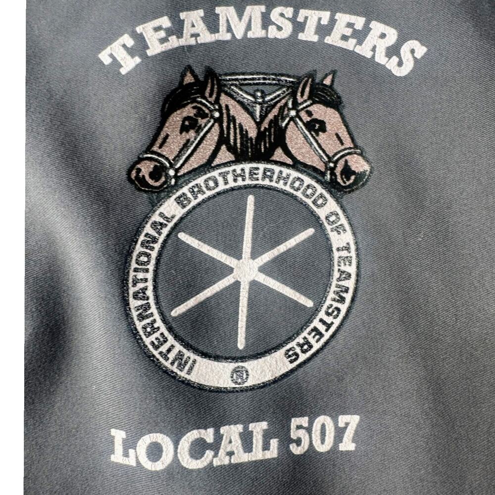 AKWA Teamsters Local 507 Pullover Jacket USA Gray Size L Union